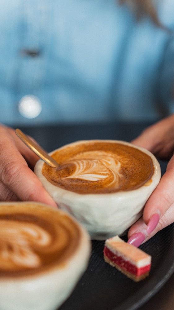 Koffie met latte art